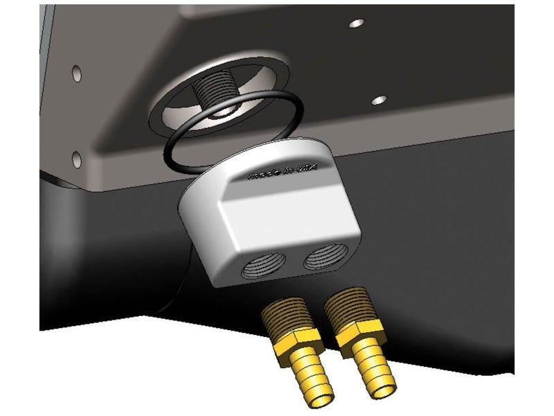 Derale 15748 Engine Oil Filter Relocation Kit , Silver